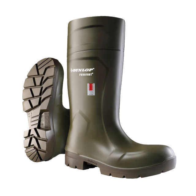 Dunlop FoodPro Purofort Safety Green/Brown