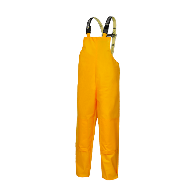 Bib overalls with kneepad pockets Yellow