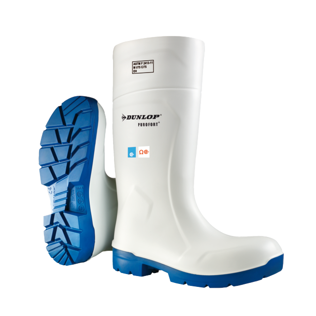 Dunlop FoodPro Purofort MultiGrip safety EH'OMEGA White/Blue