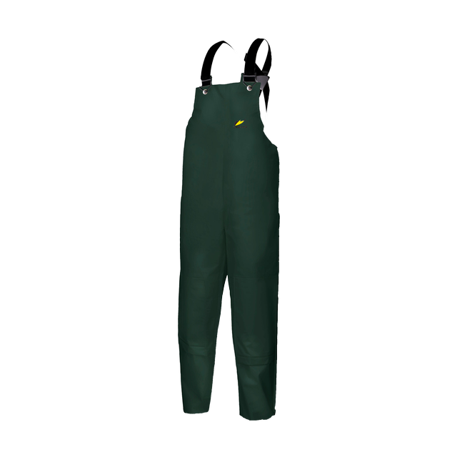 Bib overalls with kneepad pockets Green