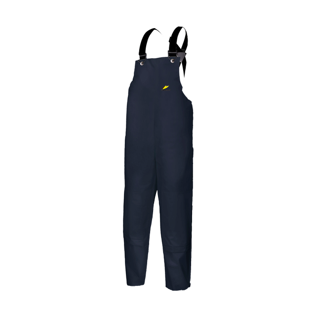 Bib overalls with kneepad pockets Blue