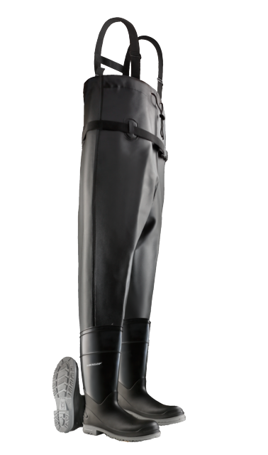 Chest Wader Black Steel Toe