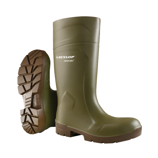 Dunlop FoodPro Purofort MultiGrip safety Green/Brown